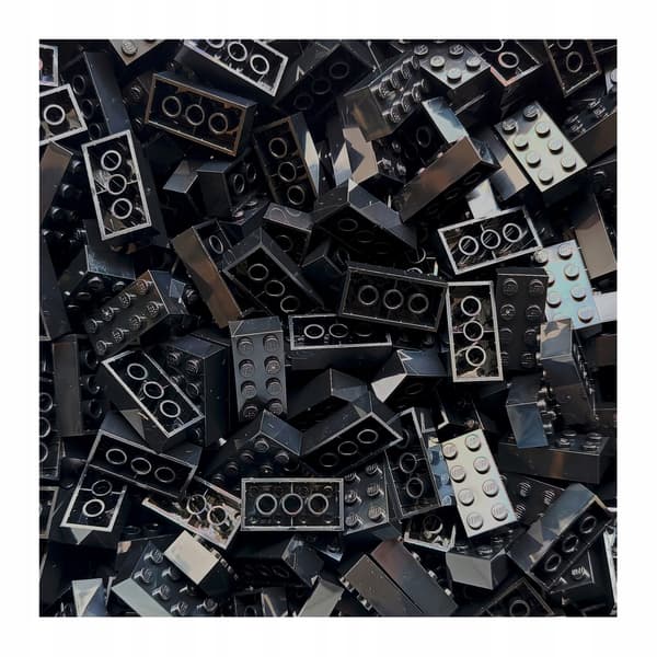 LEGO 2x4 Black Brick 300126 3001 – 100 pieces