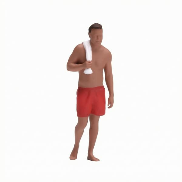 Beach figure – 1/64 scale model – Lifelike figure for a diorama