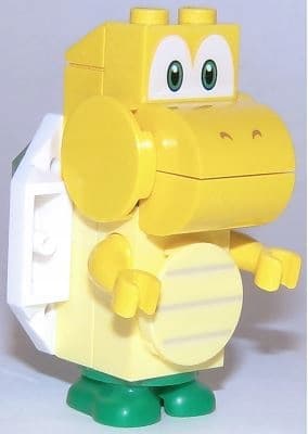 Lego mar0037 Koopa Troopa minifigure – Scanner Code with Yellow Lines