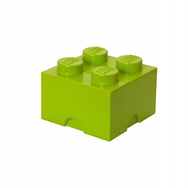 LEGO BRICK STORAGE BOX, 4-PACK, LIGHT GREEN, 25 cm, 40031220