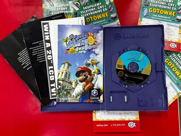 Super Mario Sunshine for the Nintendo GameCube