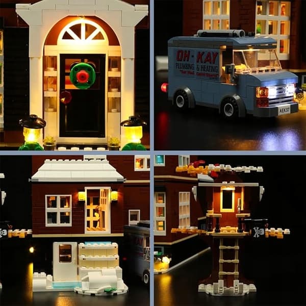 LED LIGHTING FOR BUILDING BLOCKS – compatible with 21330 Home Alone