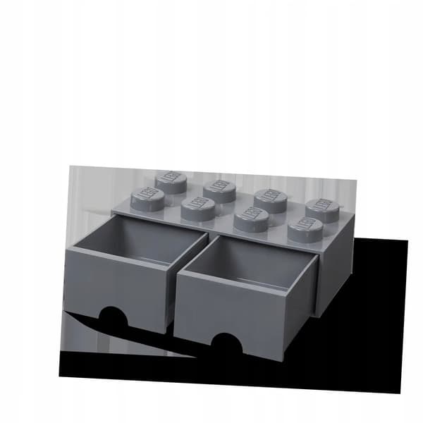 LEGO 2-Drawer Container for Bricks, 8, Dark Grey, 50cm, NHG