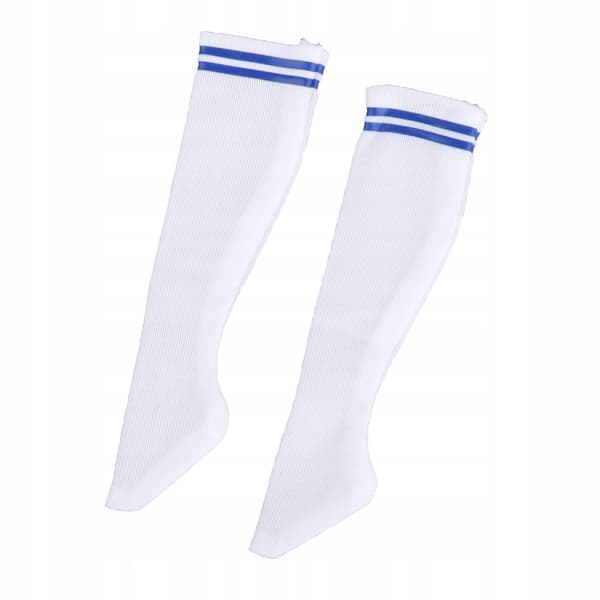1/6 scale sock accessories – ‘Moda Stylowy Mini Stripe’ blue crew-neck top