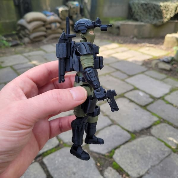 3D figurine – Tactical soldier with Dummy13 kit