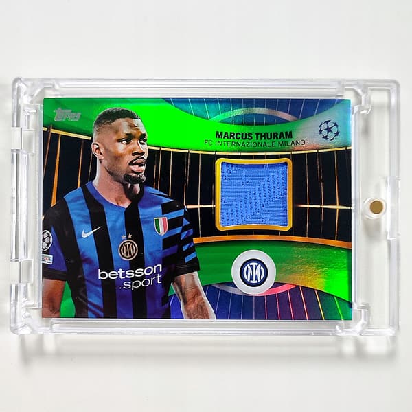 Topps card – Marcus Thuram – Inter Milan – Patch / Relic – Limited to 99