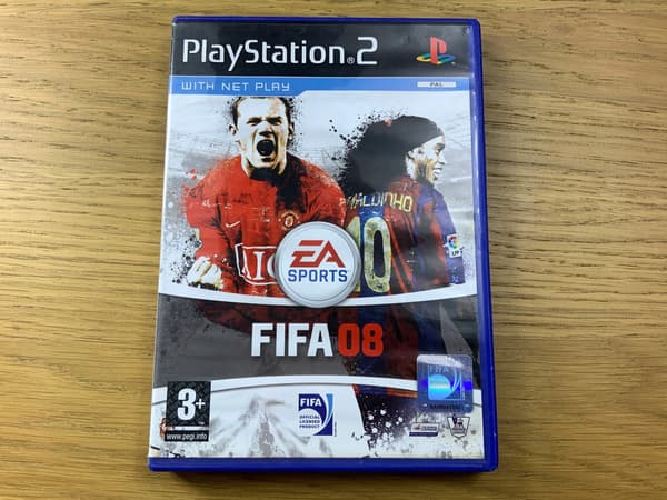 FIFA 08 – perfect condition, complete, first-run PS2 disc