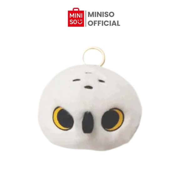 Miniso Harry Potter Hedwig Head-Shaped Plush Owl Pendant