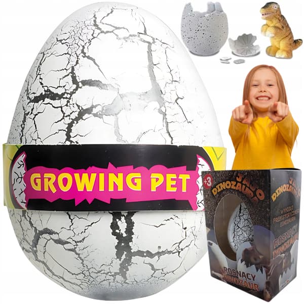 5x DINOSAUR EGG: hatching, growing DINOSAUR – LARGE, PERFECT AS A GIFT