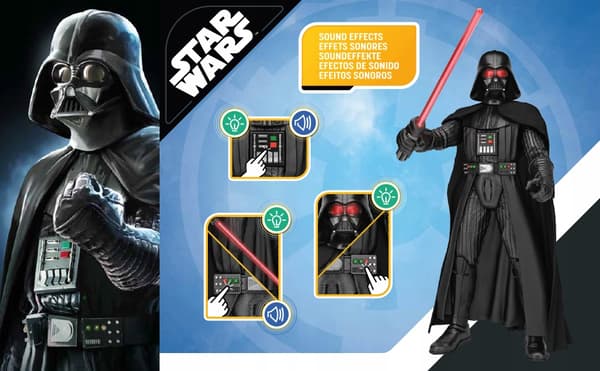 Galactic Action: Star Wars Darth Vader Interactive Figure, 30 cm, Star Wars