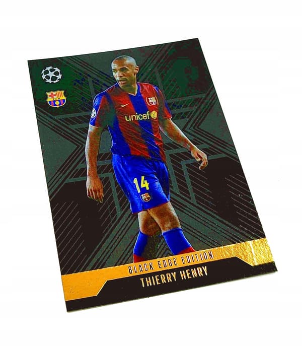MATCH ATTAX EXTRA 2024/25 CARD. BLA7 THIERRY HENRY / BLACK EDGE EDITION
