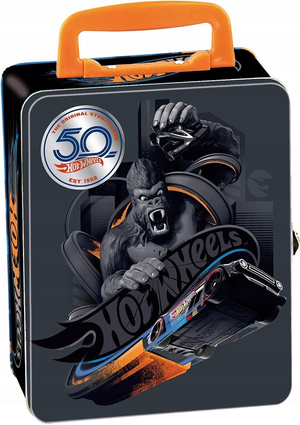 STORAGE TIN FOR 50 HOT WHEELS CARS