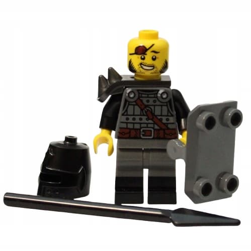 LEGO Castle Figure – Knight + Shield + Spear