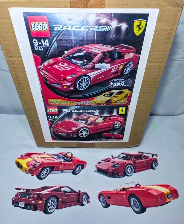 LEGO Ferrari sets 8143 and 8671 – Unique Items – GW. Complete sets + GIFT