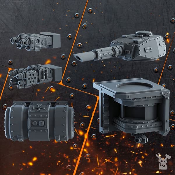 Kolossale Kampfpanzer Bits Set from DakkaDakkaStore