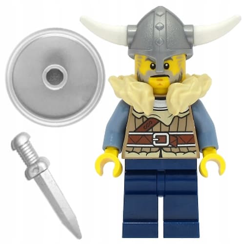 LEGO Castle/Vikings – minifigure, vik040, Viking with a sword | AS A GIFT