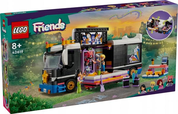 LEGO Friends 42619 Pop Star Tour Bus