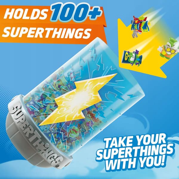 STORAGE CAPSULE SET WITH FIGURINES, A HIDEOUT AND A MEGAJET