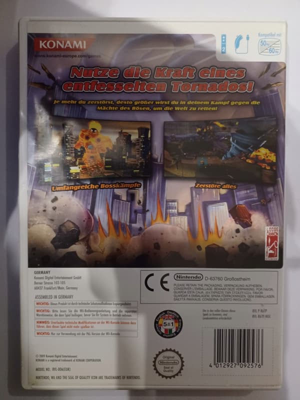 Tornado Outbreak, Wii, no instruction booklet