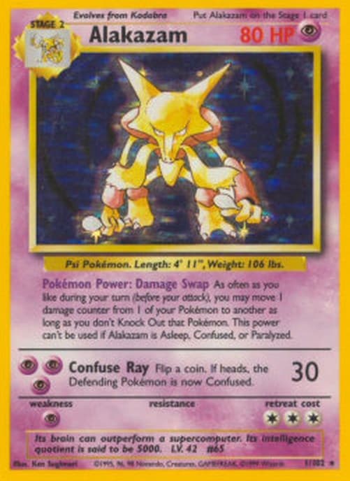 Pokemon TCG Alakazam