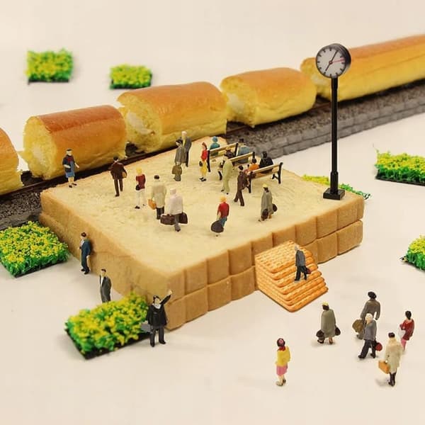 60-PIECE SET OF FIGURINES FOR 1:87 SCALE MODEL TRAINS