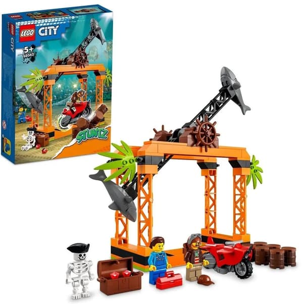 LEGO CITY STUNTZ SET - 60342 - STUNT CHALLENGE - SHARK ATTACK