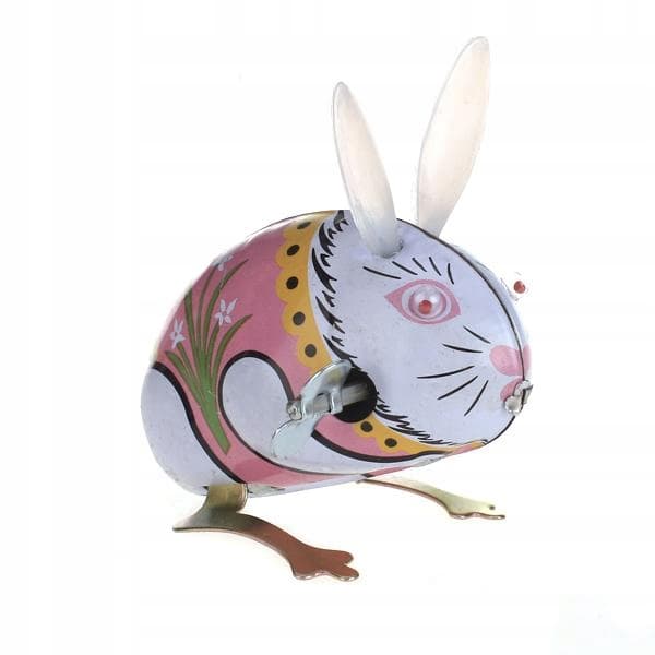 TIN TOY Clockwork BUNNY RABBIT Easter Gift Collectable New Release