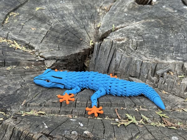 Williams’ 3D Gecko – a movable, flexible figurine, a unique terrarium decoration