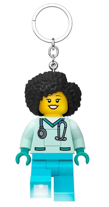 LEGO Keyring with Torch – Dr Flieber + LEGO GIFT BAG