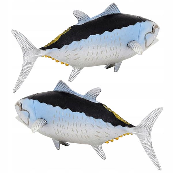 2 DECORATIVE SEA FISH FIGURINES – EDUCATIONAL AND STYLISH