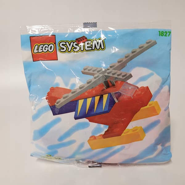 Lego System 1827 Basic polybag helicopter Creator MISB 1997 Father Christmas Christmas tree