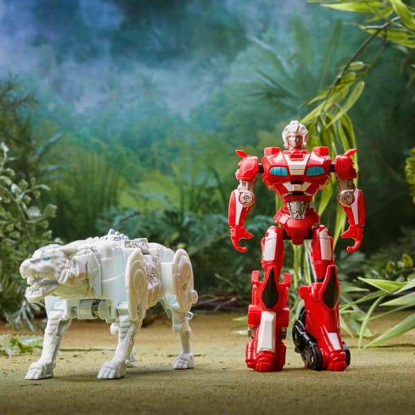 2 TRANSFORMERS BEAST ALLIANCE figures: ARCEE & SILVERFANG F4618