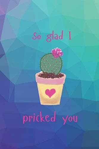 So glad I pricked you (Multi-colour Composition Book / Journal): Funny cac