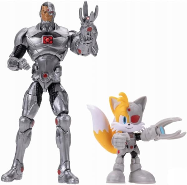 Tails, Cyborg Sonic x DC Action Figure Set by Jakks Pacific