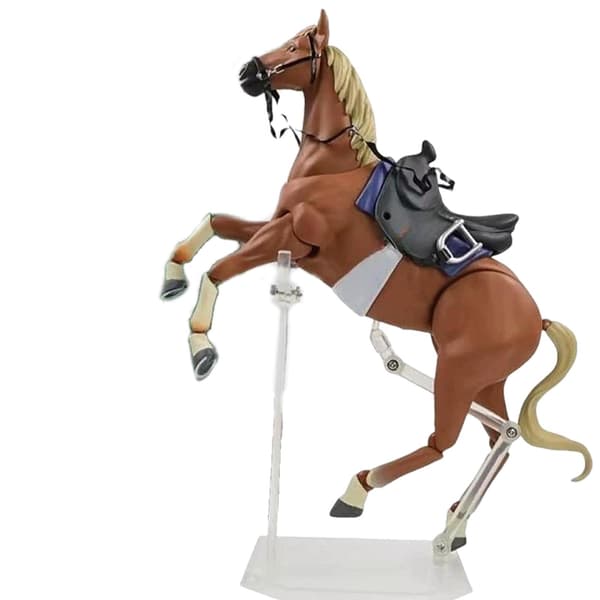 Pony figurine – Action figure model, poseable, home décor – Yellow