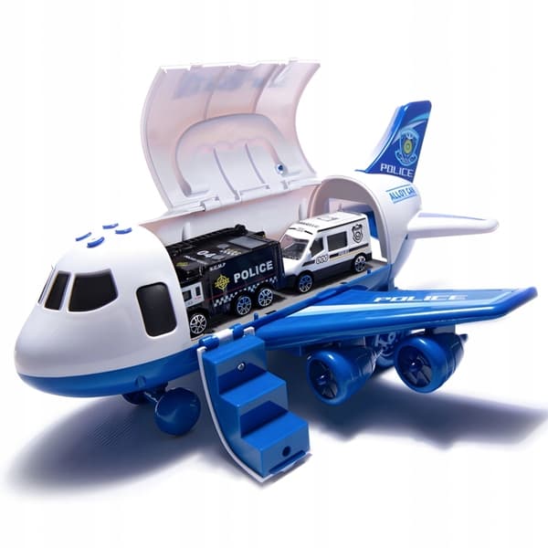 FOLDING POLICE TOY PLANE