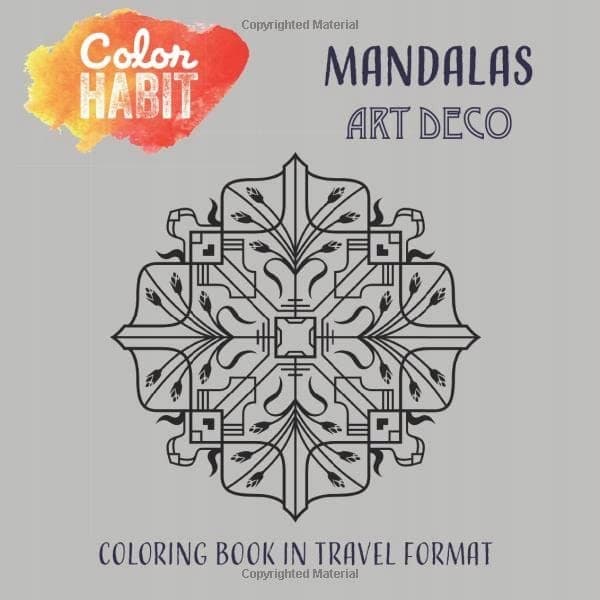 COLOR HABIT Colouring Book: Art Deco Mandalas