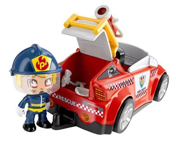 FIRE BRIGADE FIRE ENGINE water cannon PINYPON ACTION FIGURE as a gift