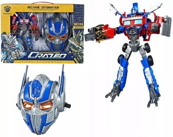 2-in-1 TRANSFORMING ROBOT: VEHICLE + MASK