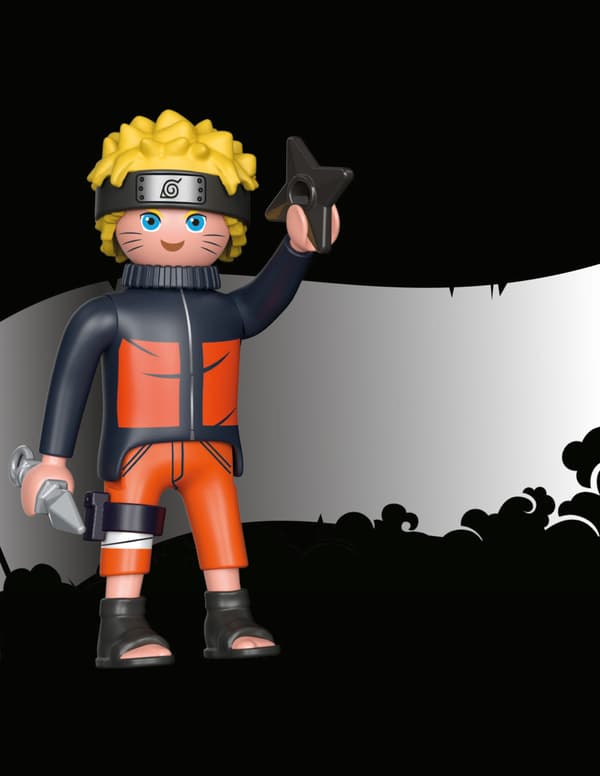 Playmobil 71096 Naruto figurine set with accessories, 7 pieces