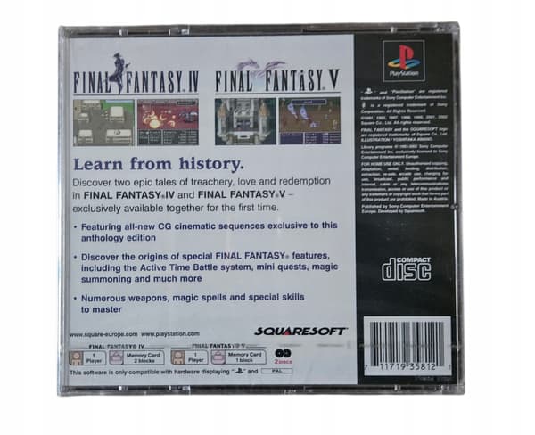 FINAL FANTASY ANTHOLOGY PSX PS1 WRAP