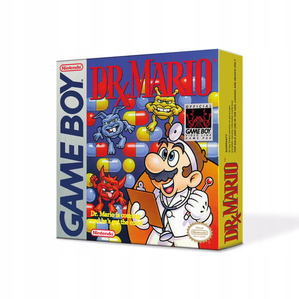 Dr Mario Replica Gameboy Packaging + Insert