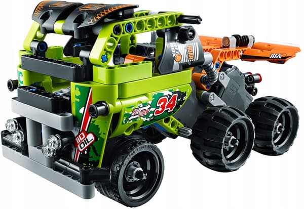 LEGO TECHNIC 42026 Black Road Conqueror Formula Racing Car – Pull-Back – Unique