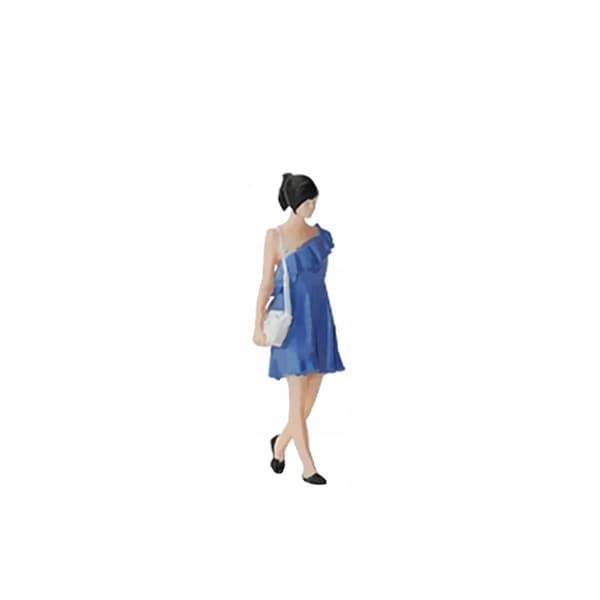 1/64 Girls’ Model Figures Sand Table, Blue, 2.9 cm