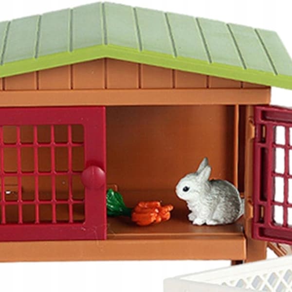PVC Farm Animal Models Toy Set – School Playset – Toy Micro Landscape – Rabbit