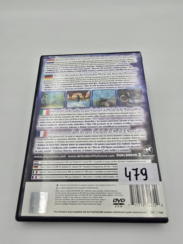 PLAYSTATION 2: ECCO THE DOLPHIN – DEFENDER OF THE FUTURE