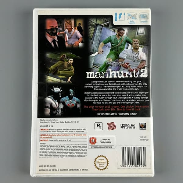 Manhunt 2 | Nintendo Wii | 3xA SET