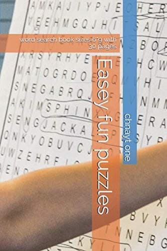 open Easey Fun Puzzles: a word search book, size 6×9, with 30 pages