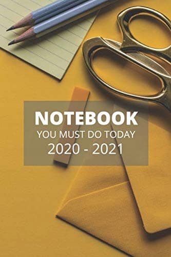 2020–2021 ‘You Must Do Today’ Monthly Planner Notebook – Full 2 Years: January