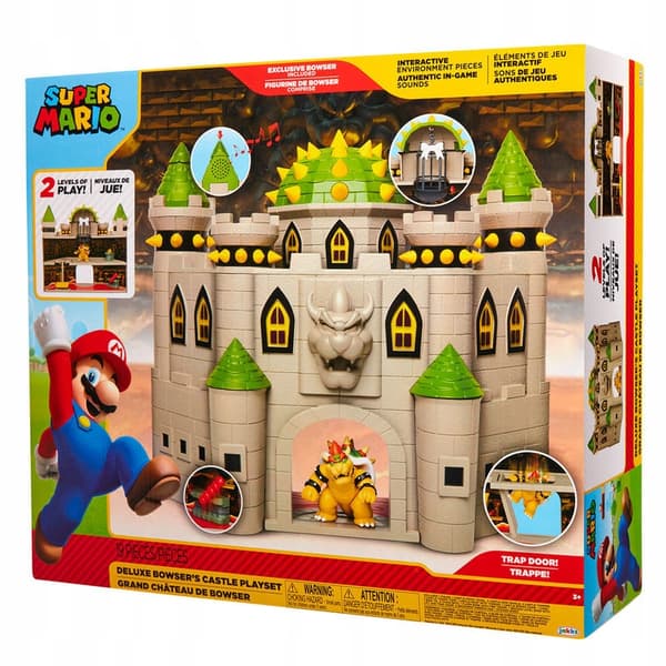 Bowser’s Castle Play Set with Deluxe Mario Bros Figures